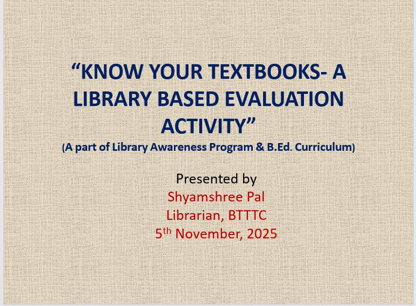 Library Orientational program