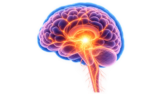 Illustration of the human brain